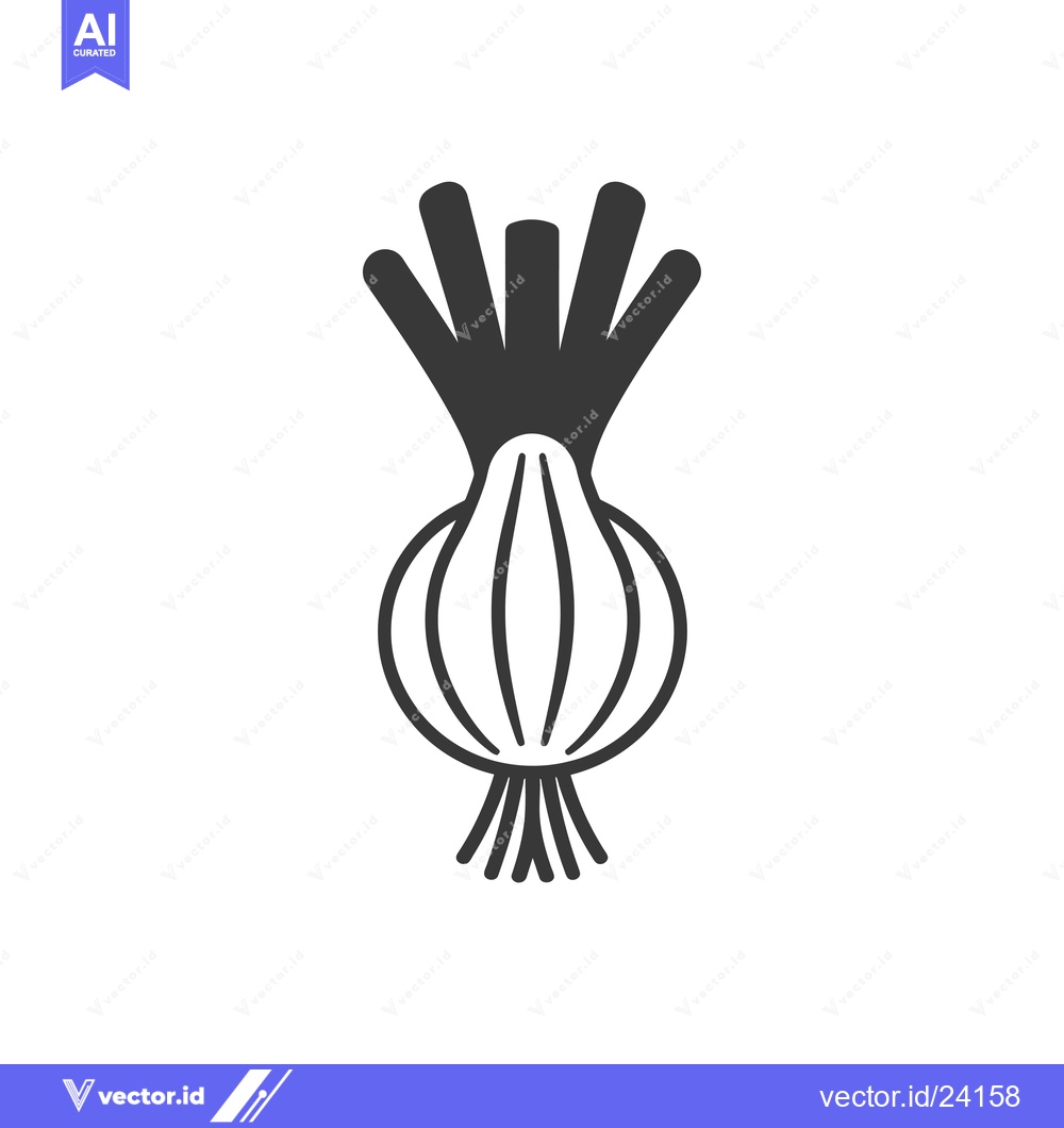 Premium Vector dari Black and White Illustration of an Onion