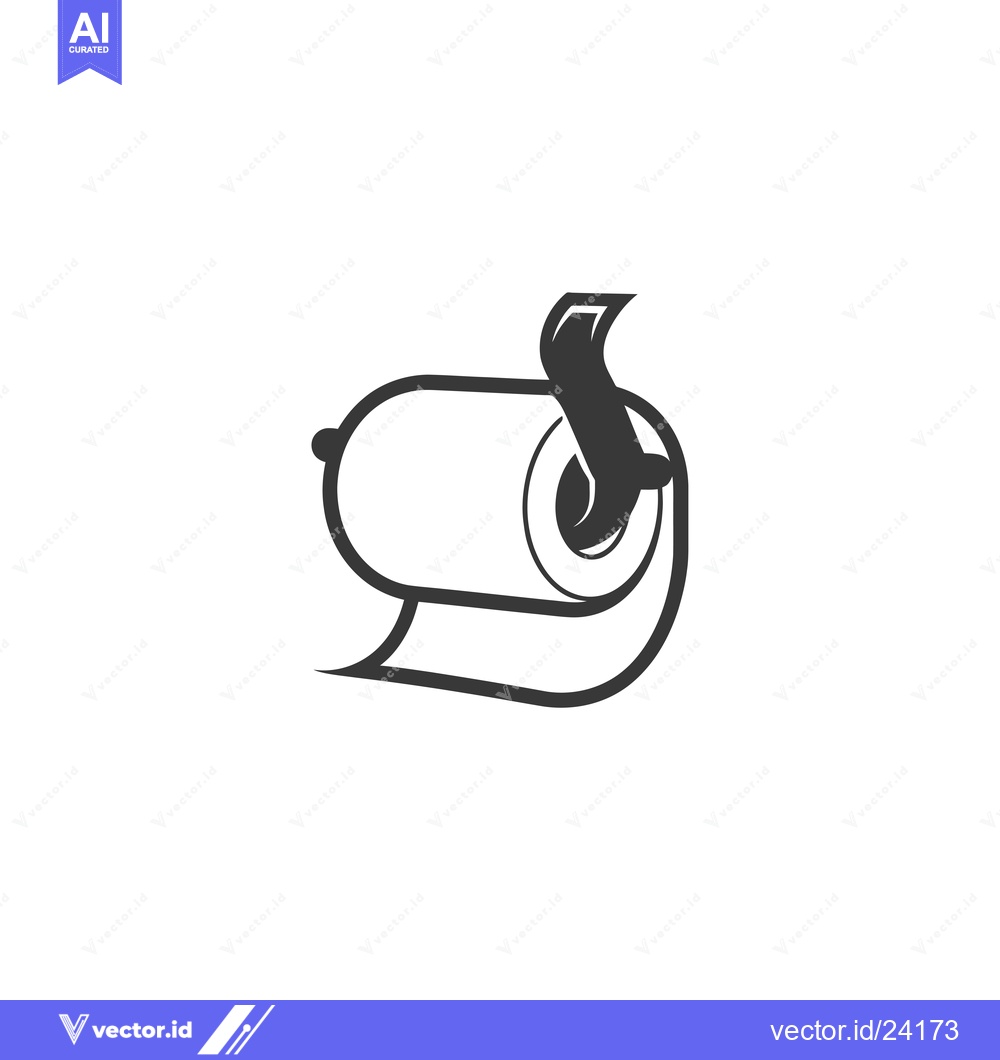 Premium Vector dari Black and White Illustration of a Paper Towel Roll