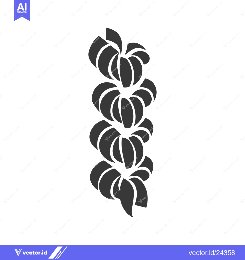 Premium Vector of Black and White Illustration of a Spiral of Curved Shapes