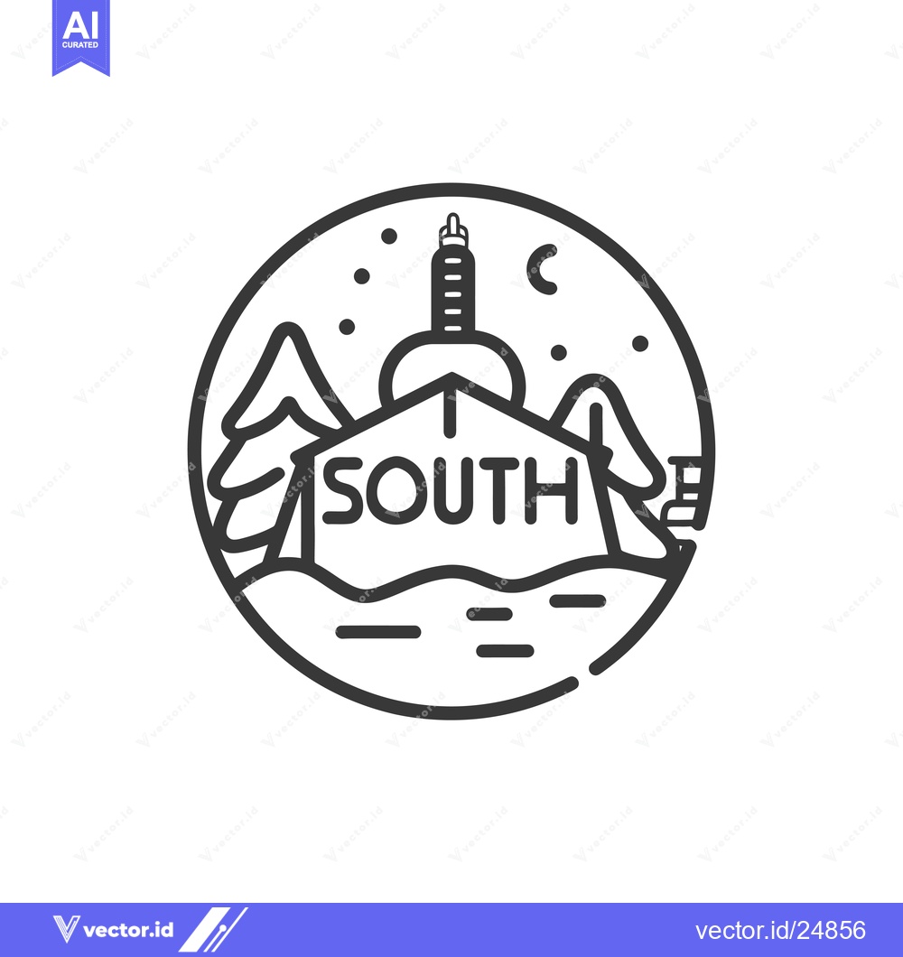 Premium Vector dari Black and White Line Art Illustration of a Cityscape with a Tower and
