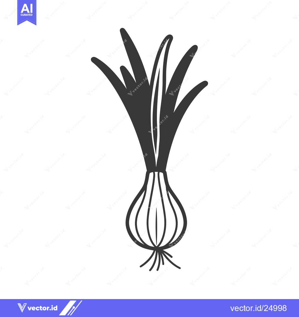 Premium Vector dari Black and white line art illustration of an onion