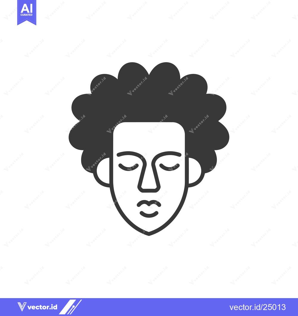 Premium Vector dari Black and White Line Art Illustration of a Person with Closed Eyes and