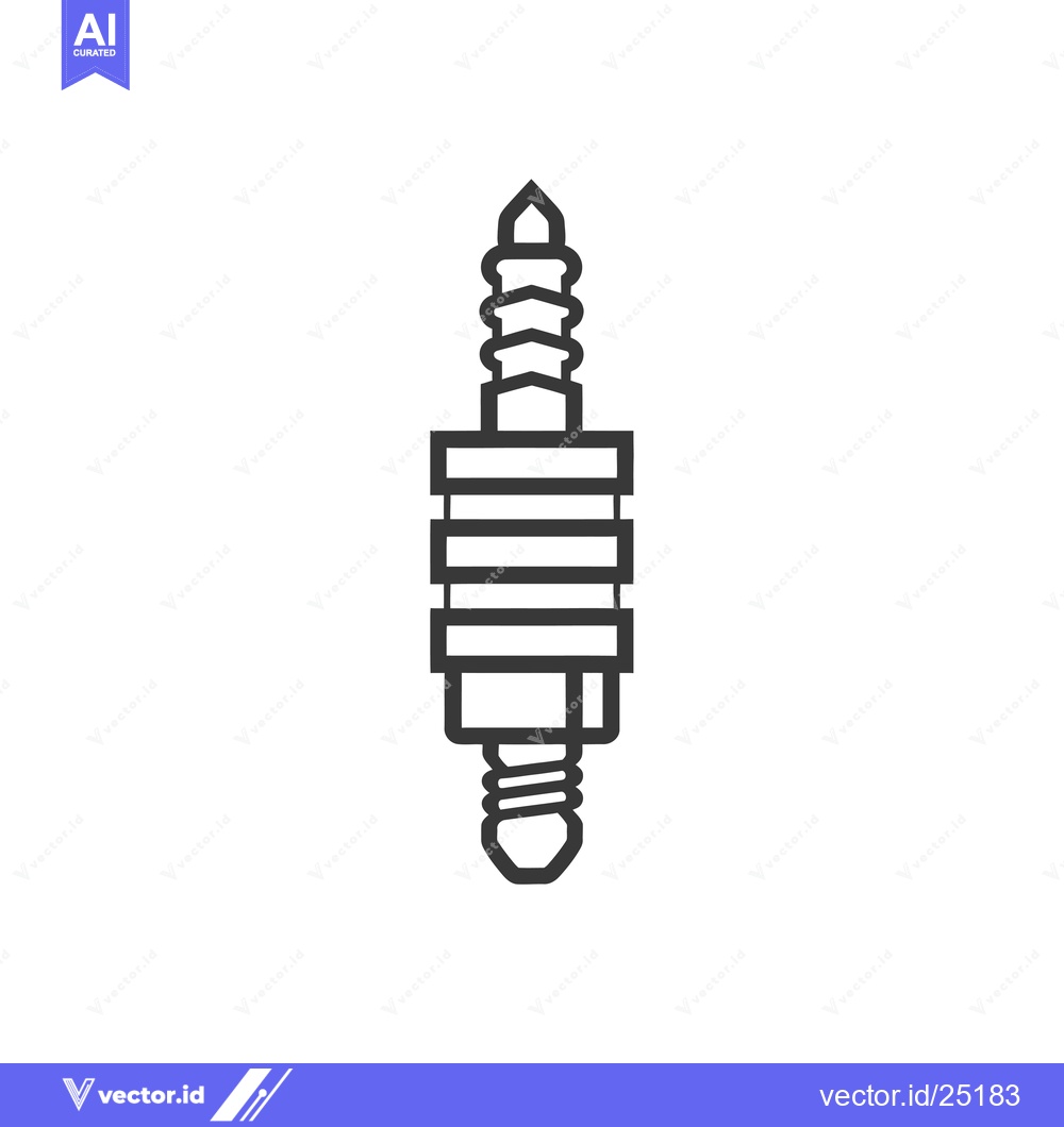 Premium Vector dari Black and White Line Art of a Screw Fastener