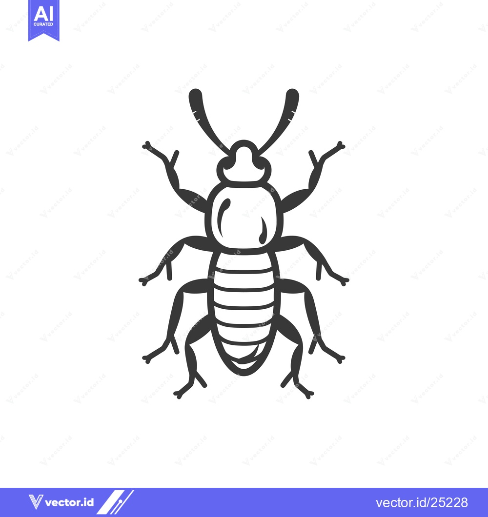 Premium Vector dari Black and White Line Drawing of a Beetle