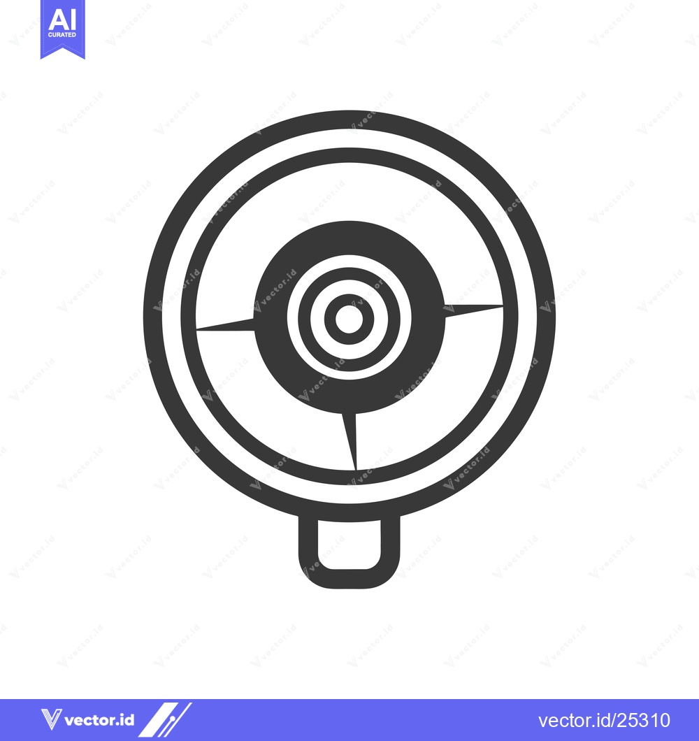 Premium Vector dari Black and White Line Drawing of a Compass