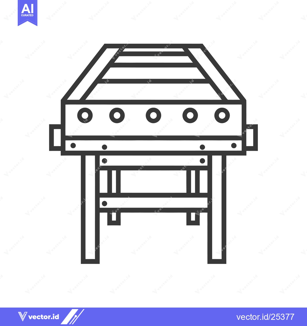 Premium Vector dari Black and White Line Drawing of a Foosball Table