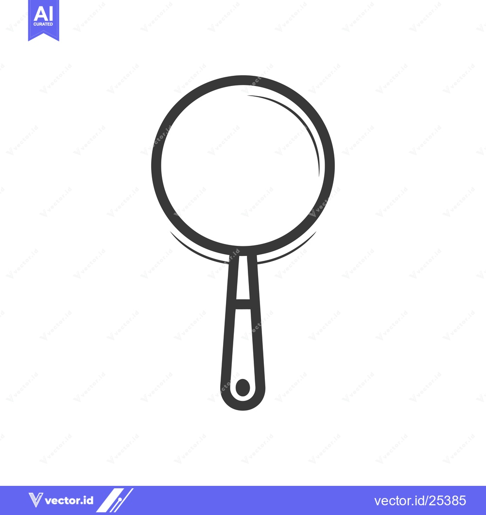 Premium Vector dari Black and White Line Drawing of a Frying Pan