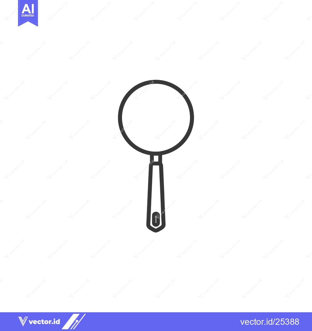 Premium Vector dari Black and White Line Drawing of a Frying Pan