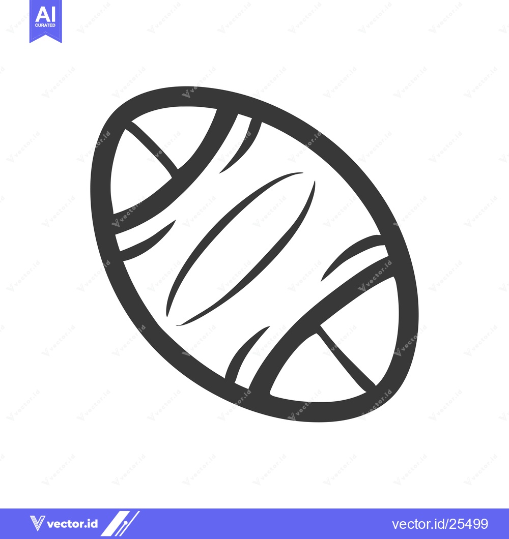 Premium Vector dari Black and White Line Drawing of an Oval Shape