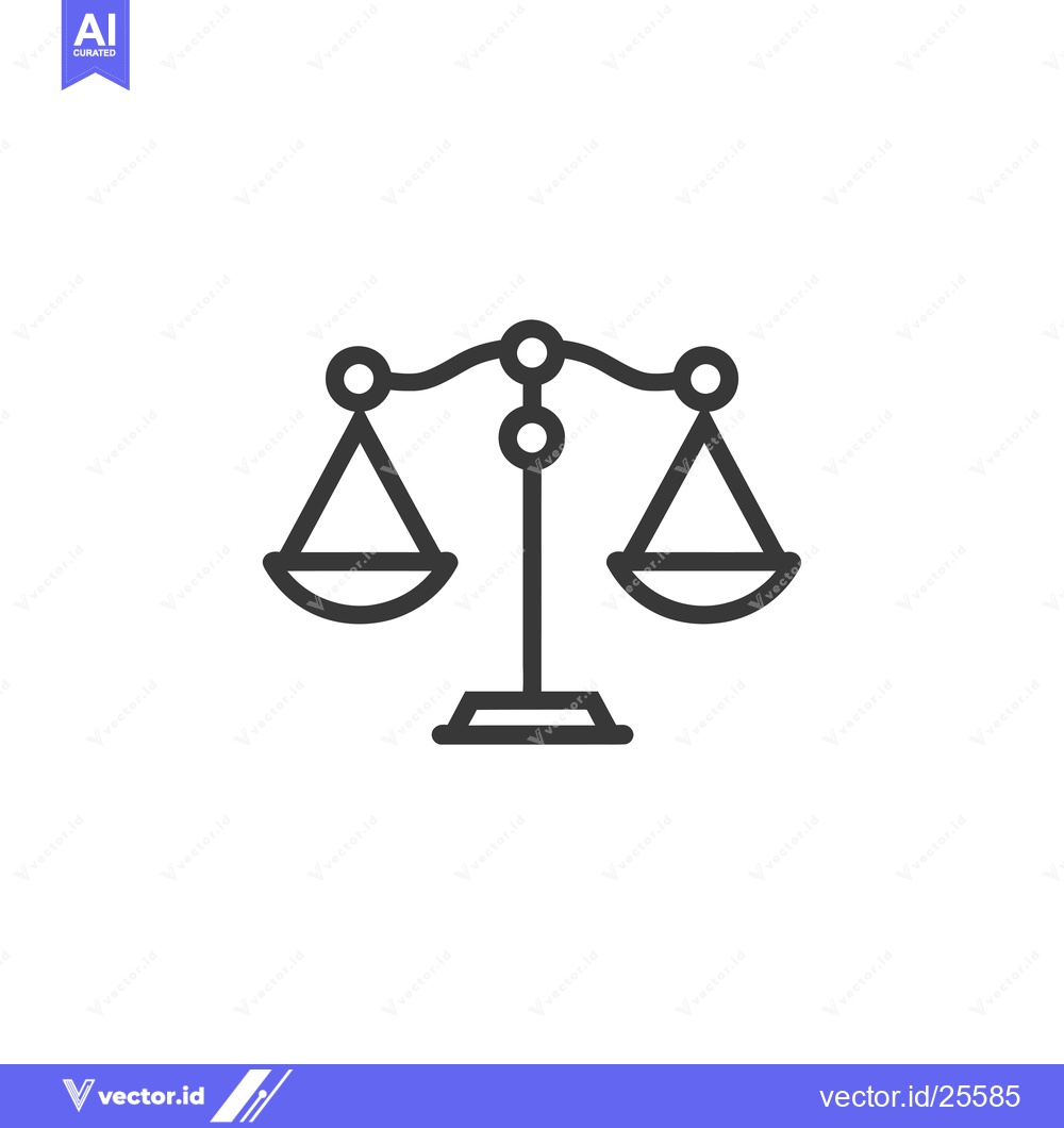 Premium Vector dari Black and White Line Drawing of a Scale