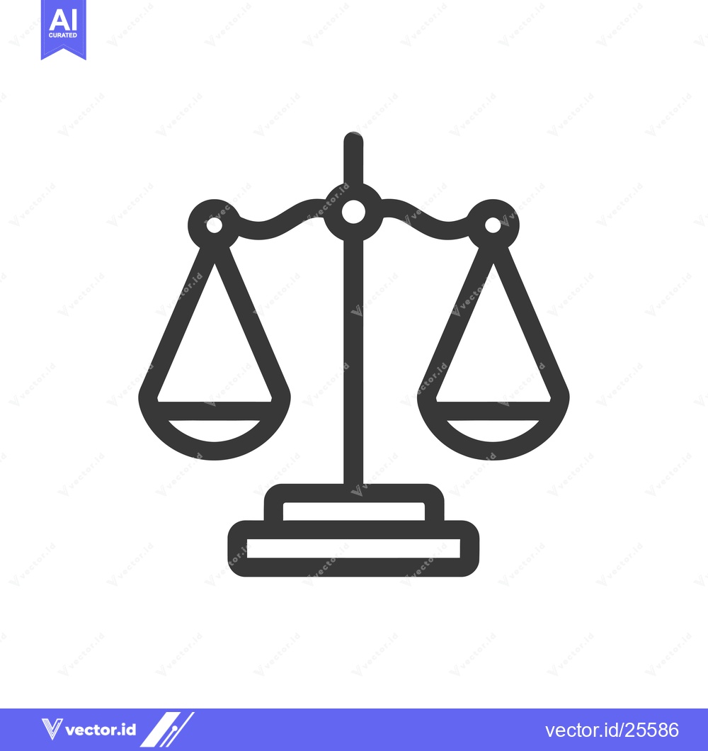 Premium Vector dari Black and White Line Drawing of a Scale