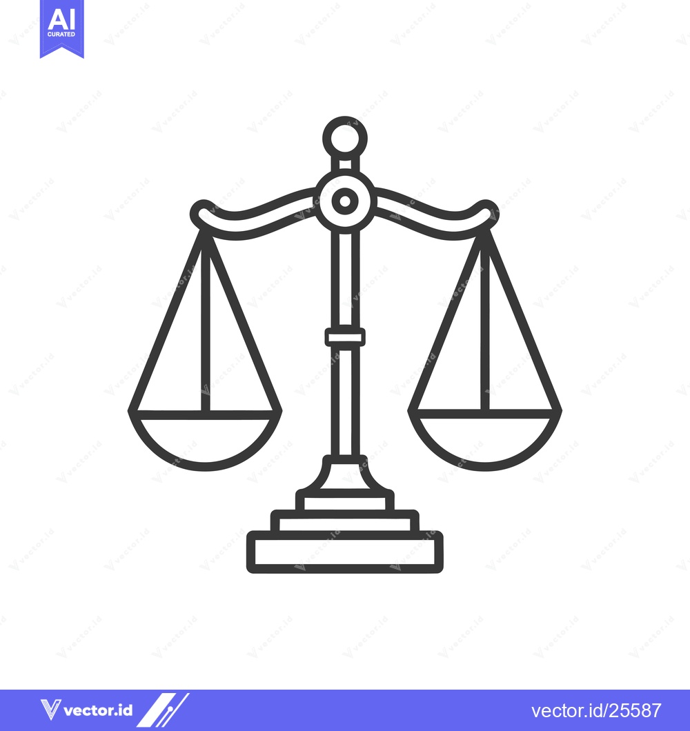Premium Vector of Black and White Line Drawing of a Scale