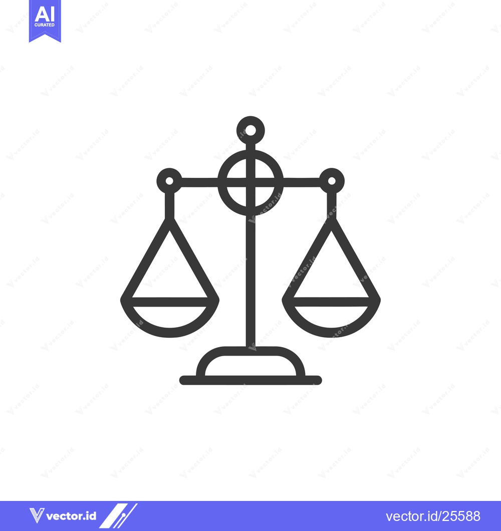 Premium Vector dari Black and White Line Drawing of a Scale