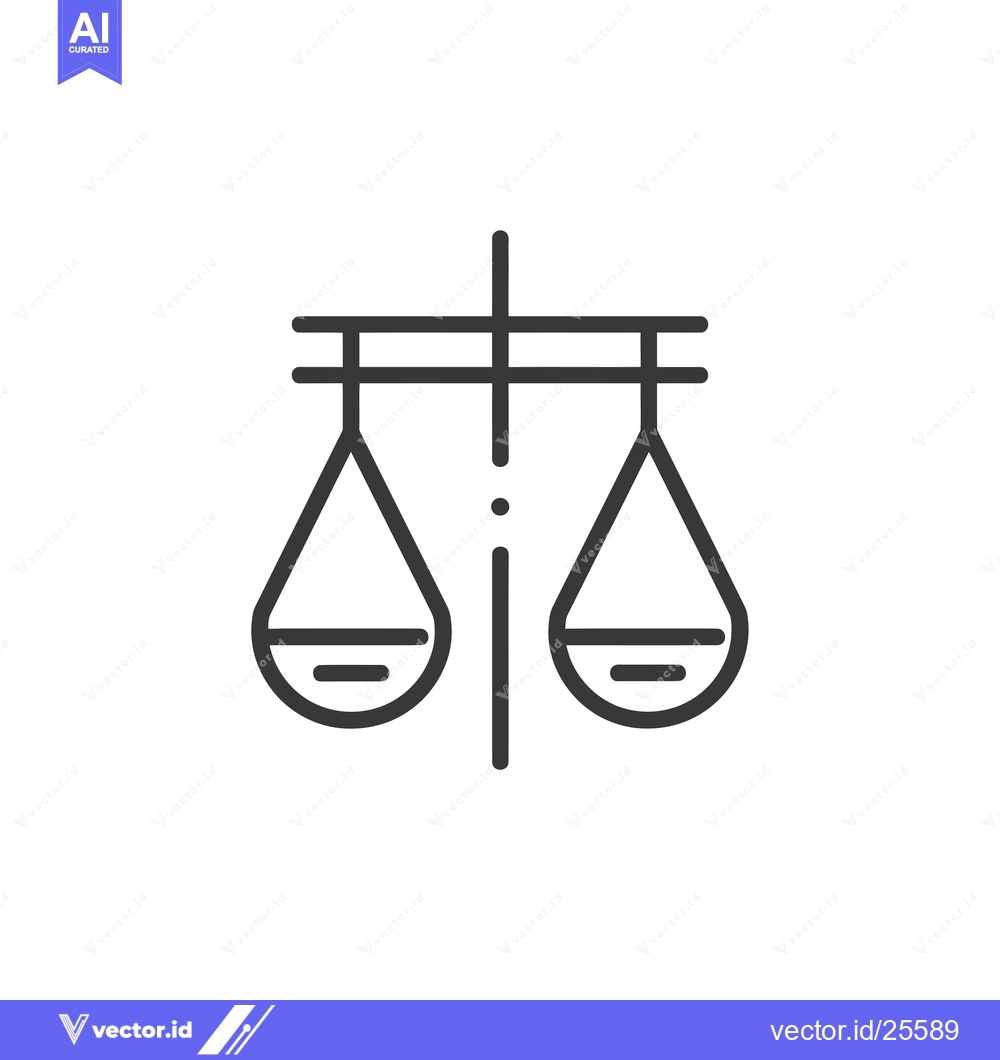 Premium Vector dari Black and White Line Drawing of a Scale