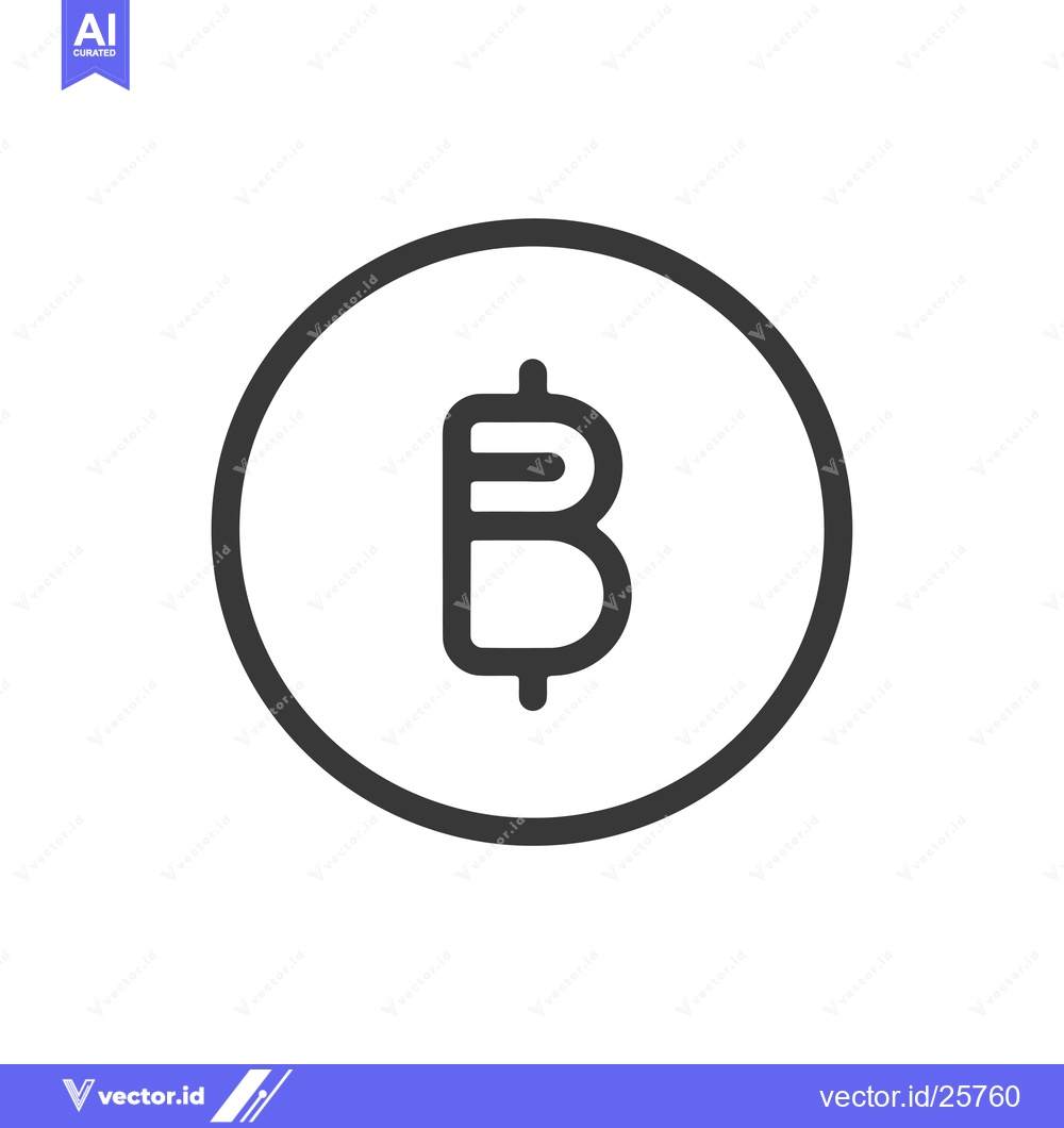 Premium Vector dari Black and White Line Drawing of the Letter B in a Circle