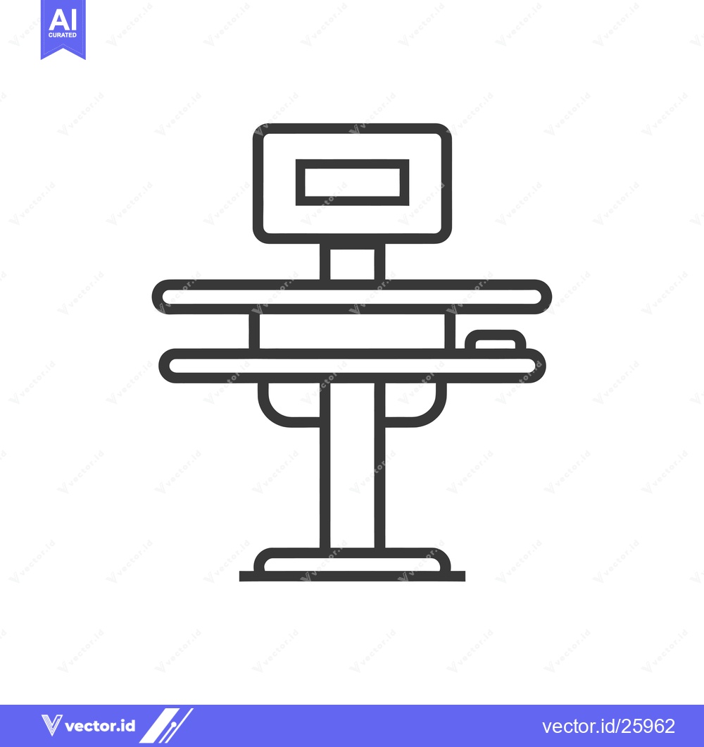 Premium Vector dari Black and white outline illustration of a scale