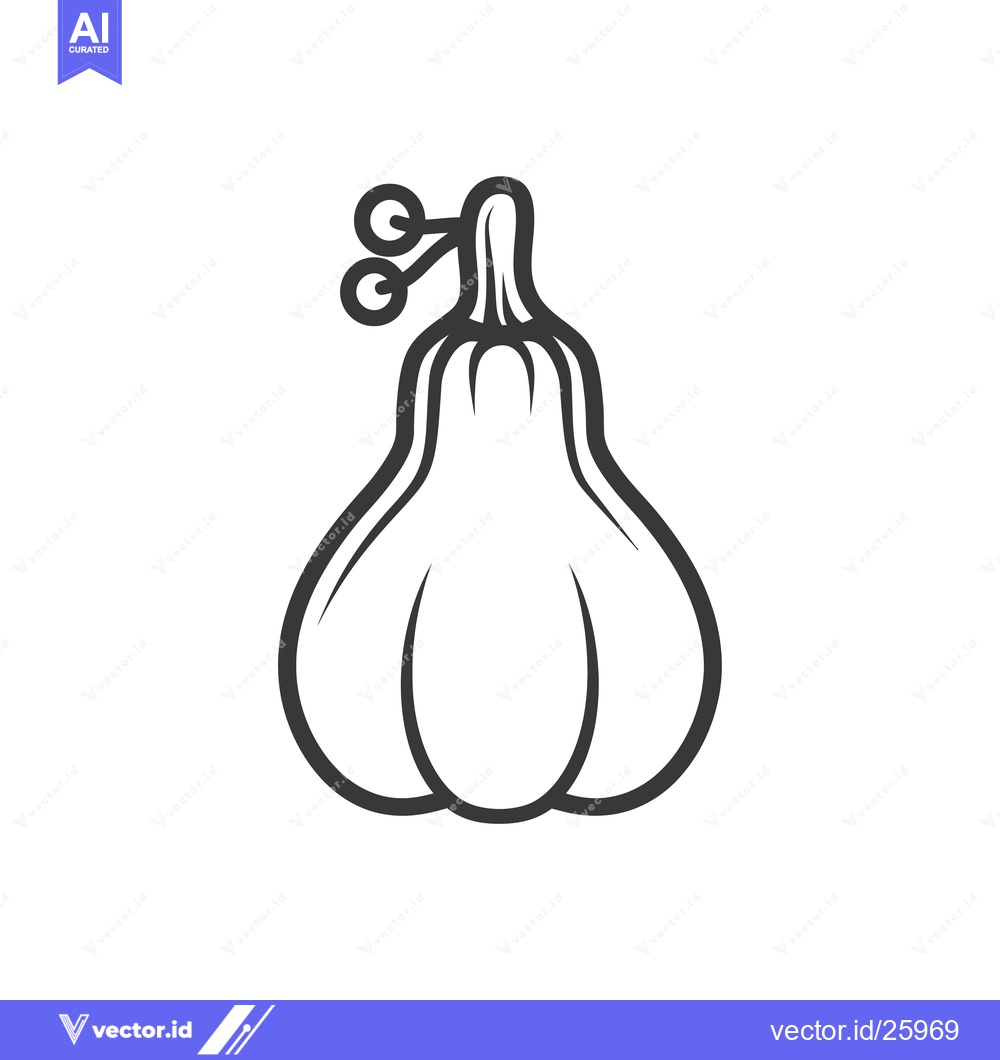 Premium Vector dari Black and White Outline Illustration of a Squash