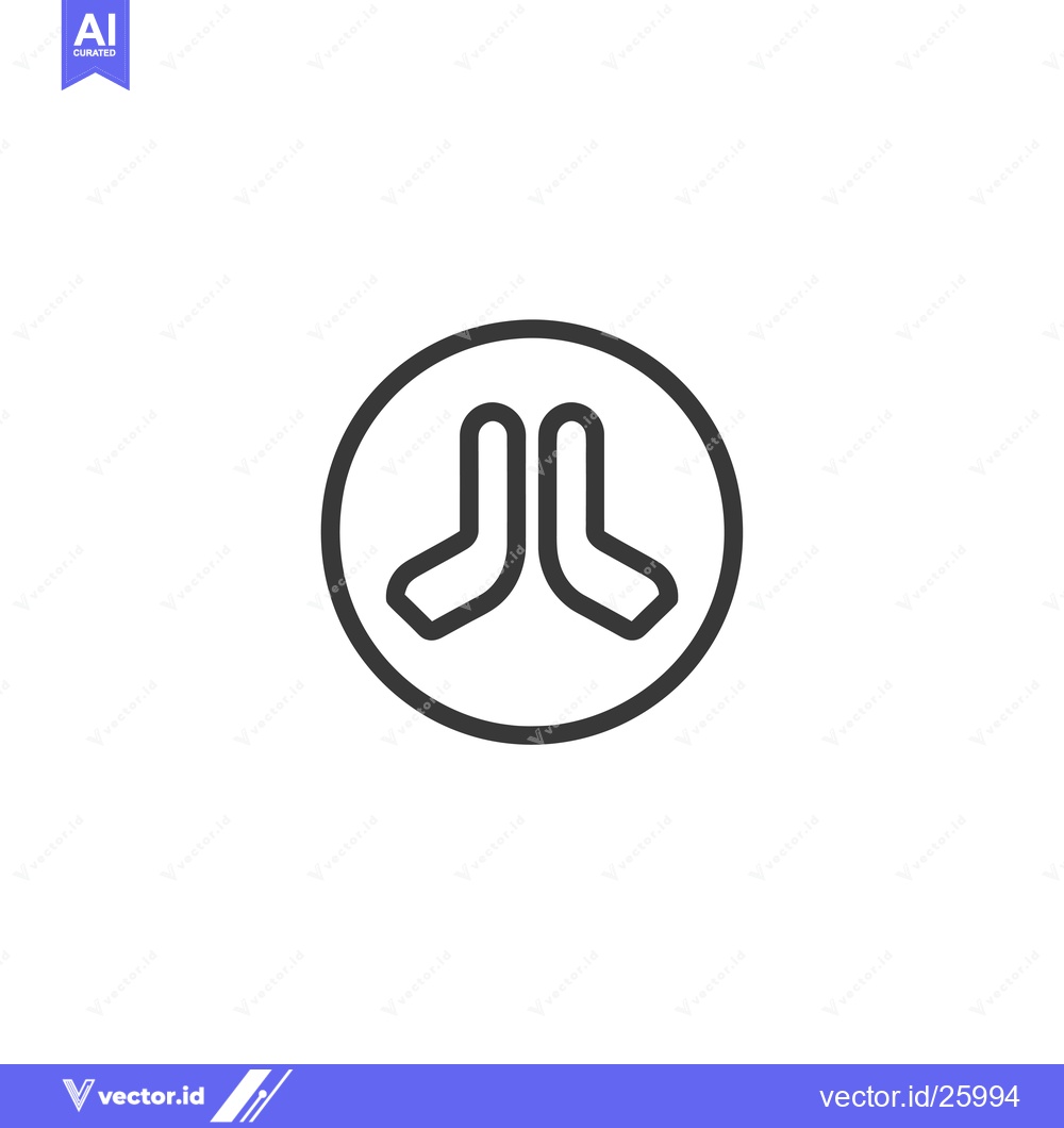 Premium Vector dari Black and white outline illustration of two joined half circles in a c