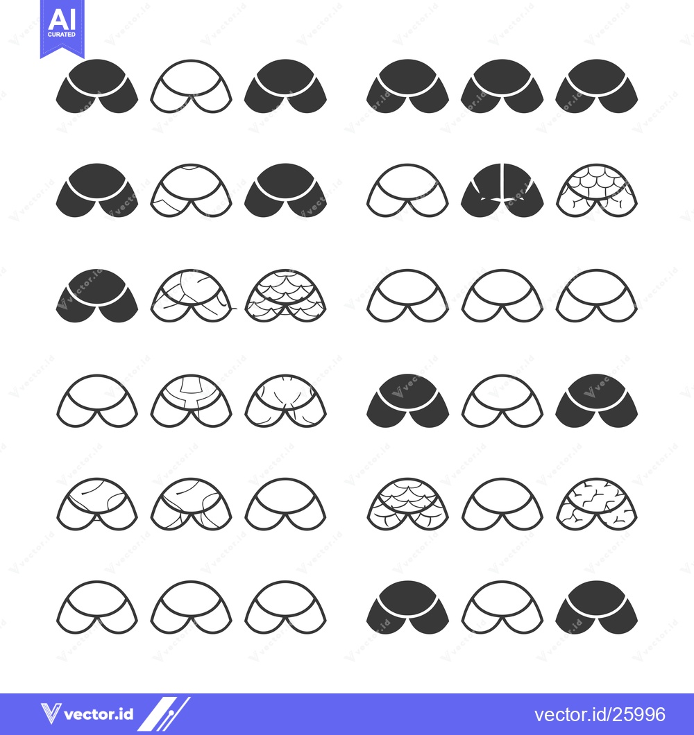 Premium Vector dari Black and White Outline Illustrations of a Shell