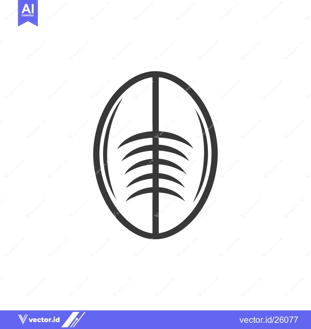 Premium Vector of Black and white outline of a stylized fish