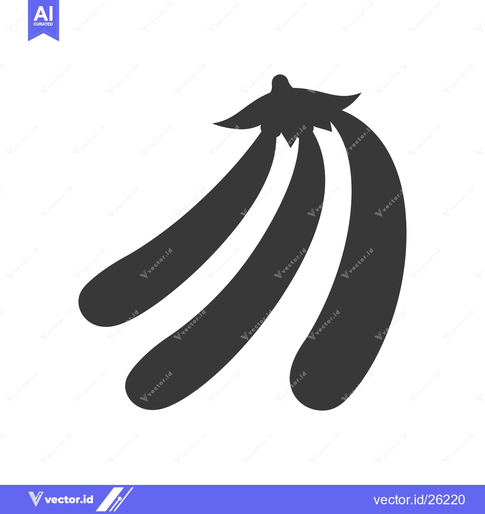 Premium Vector dari Black and white silhouette of a bunch of bananas