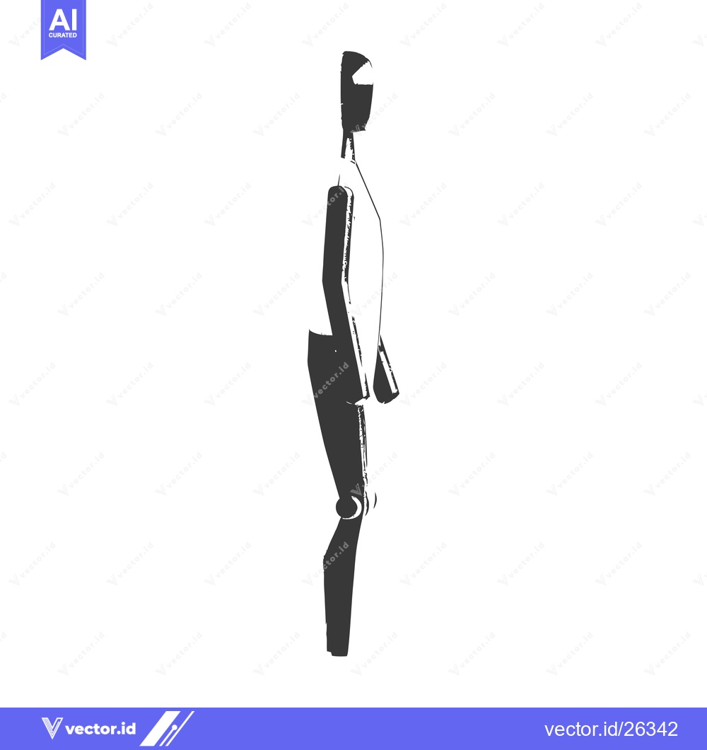 Premium Vector dari Black and White Silhouette of a Mannequin