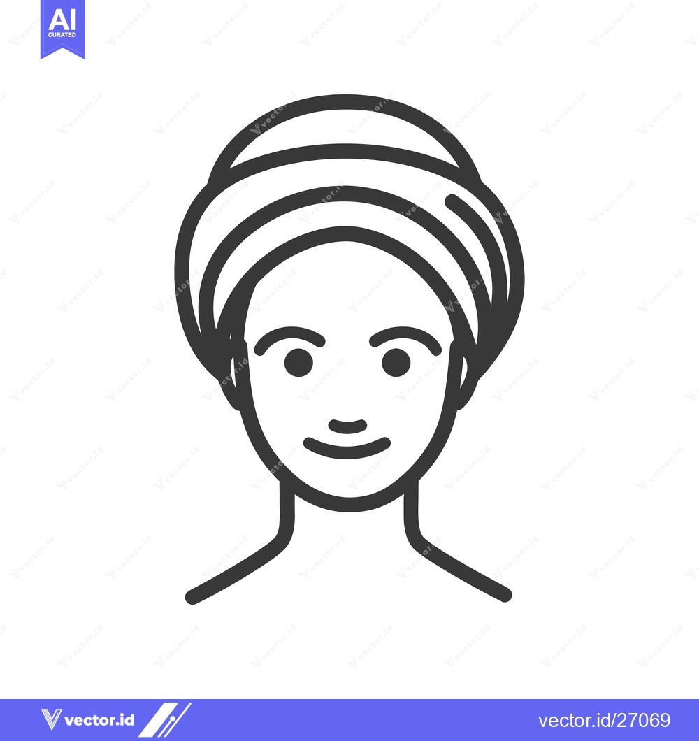 Premium Vector of A stylized illustration depicts a person wrapped in a towel