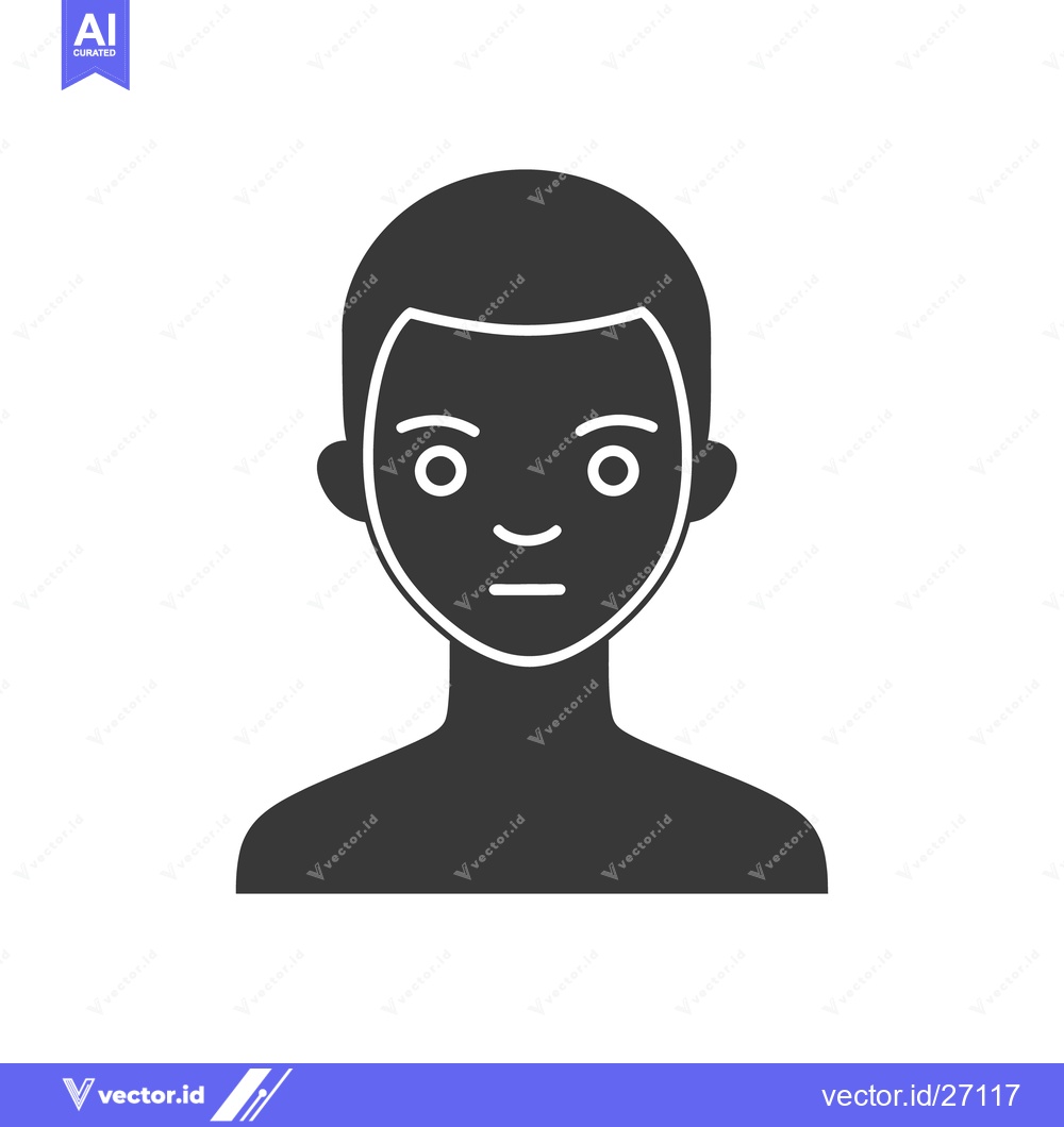Premium Vector dari A simple black and white illustration of a human figure