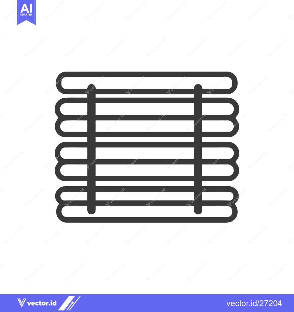 Premium Vector dari Minimalist Window Blinds Icon: Clean Lines and Modern Design
