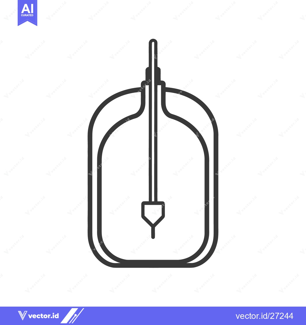 Premium Vector dari A simple black and white line drawing of a light fixture