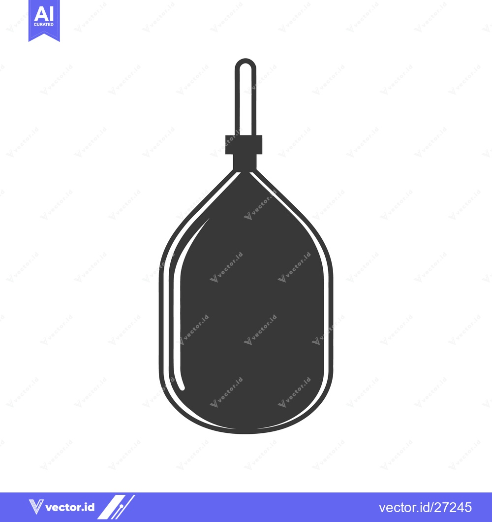 Premium Vector dari An Enema Syringe Illustration Drawn in a Simple Modern Style