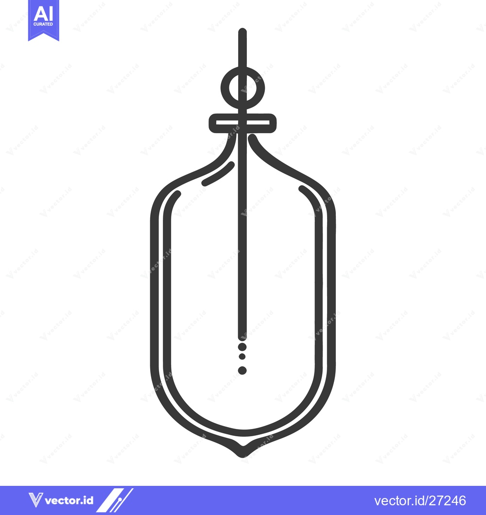 Premium Vector of An illustrated simple pendant lamp design with a modern appearance