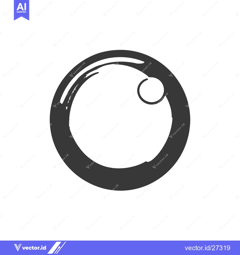 Premium Vector dari A Simple Illustration Of Two Concentric Circles With Ink