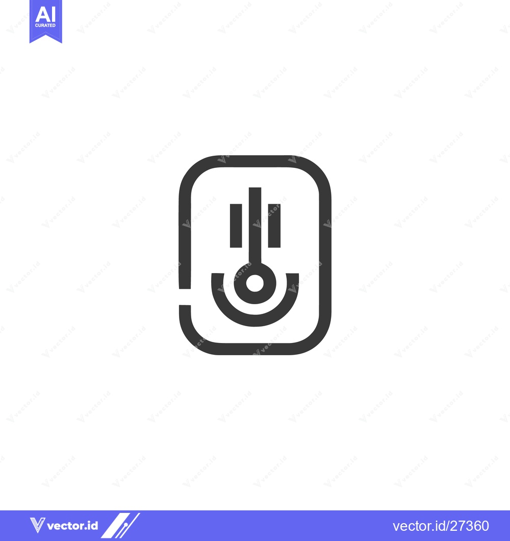 Premium Vector of Minimalist Toggle Switch Icon: Modern, Sleek Design in Black and White