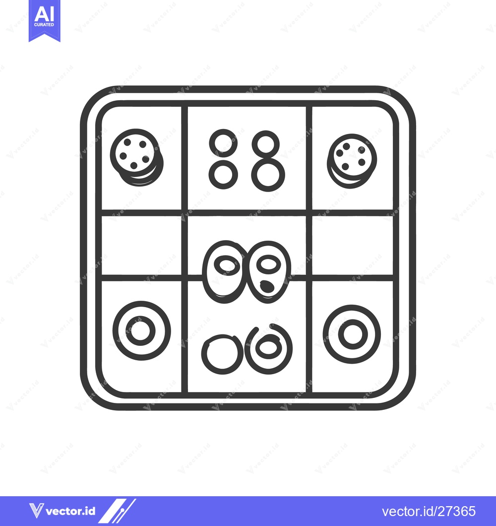 Premium Vector dari Simple graphic displaying elements arranged on a rectangular grid