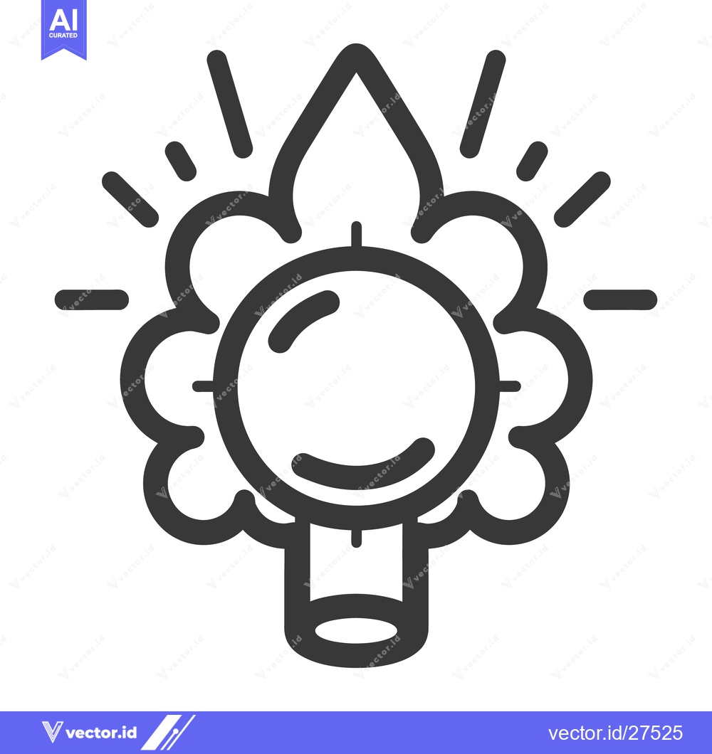 Premium Vector of This image shows a stylized flower with radiating lines around it