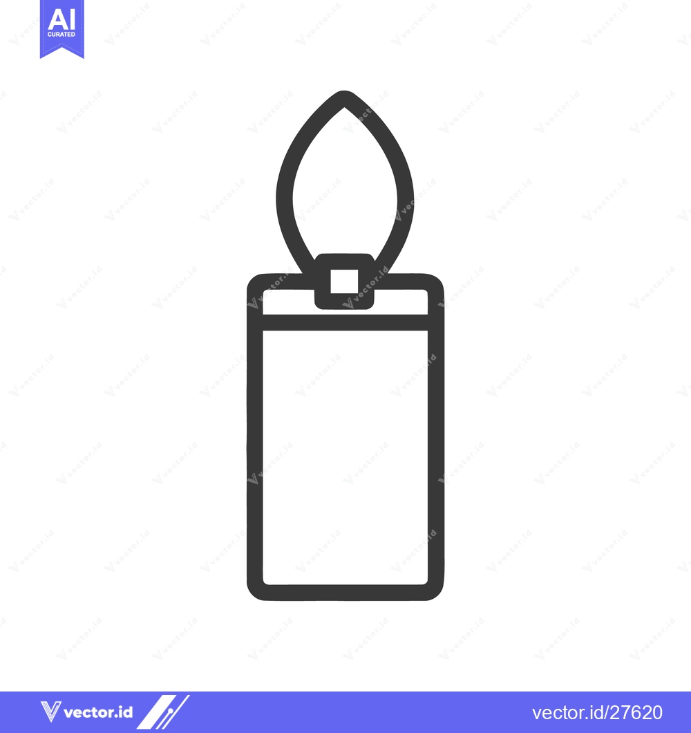 Premium Vector dari Minimalist Candle Icon: Simple, Elegant, and Modern Design