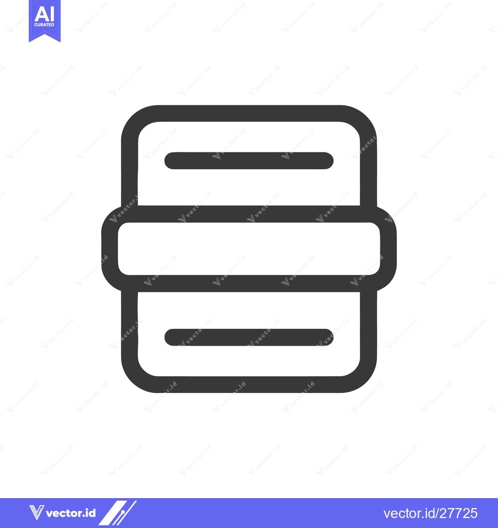 Premium Vector of Minimalist Dark Grey Archive Icon on White Background