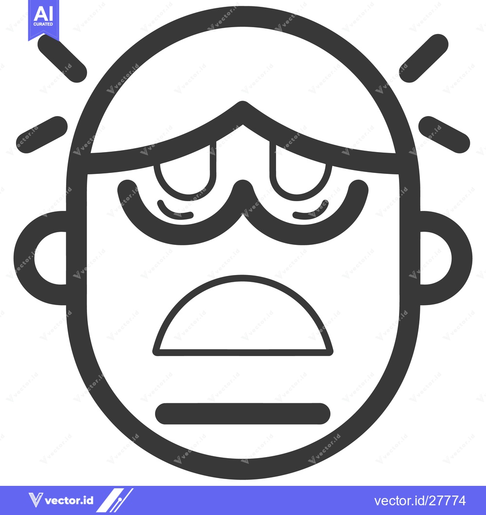 Premium Vector dari Simplified illustration of a person experiencing stress or being overw
