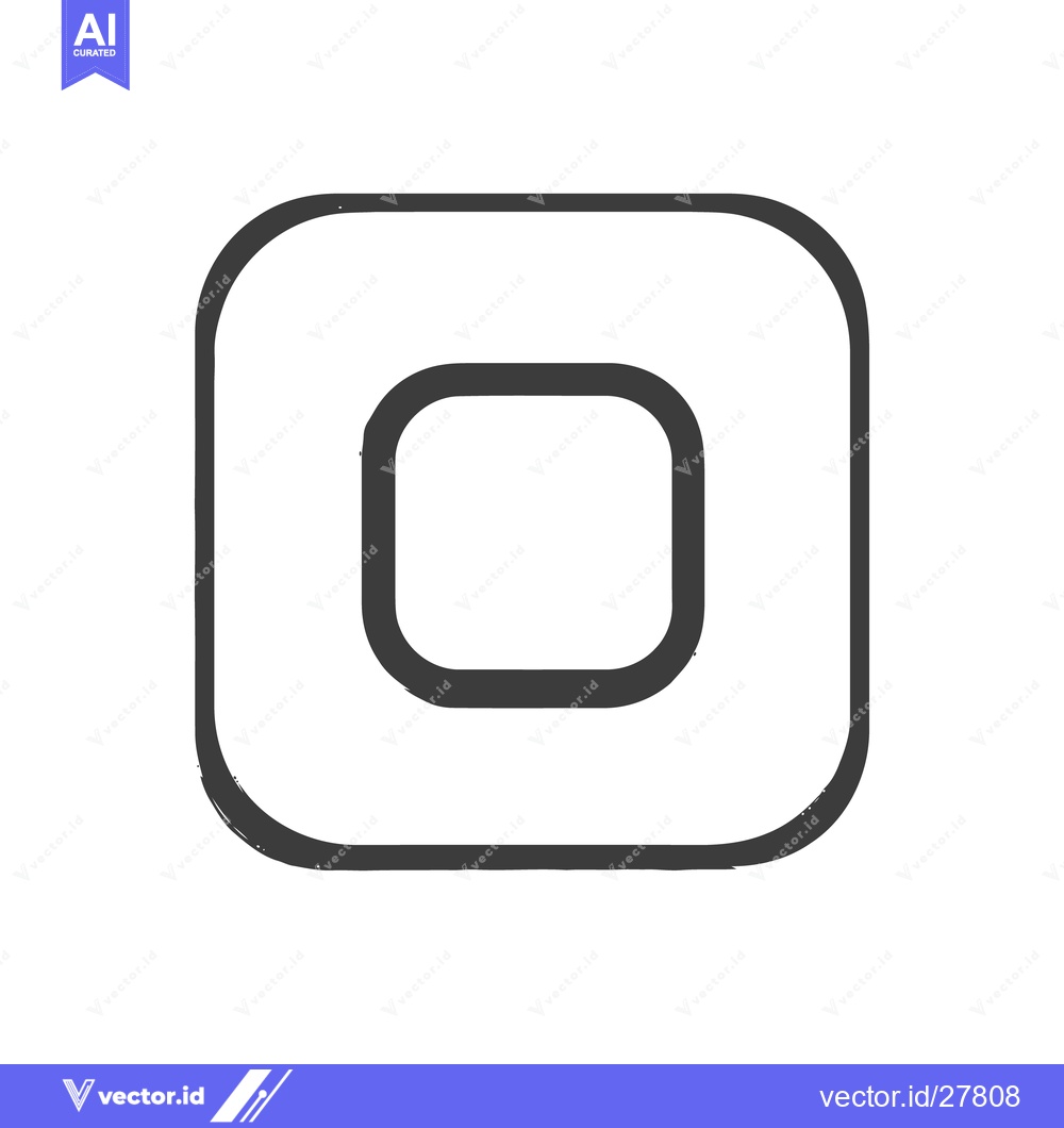 Premium Vector dari Distorted Square: Hand-Drawn Style, Imperfect Geometry, Graphic Elemen