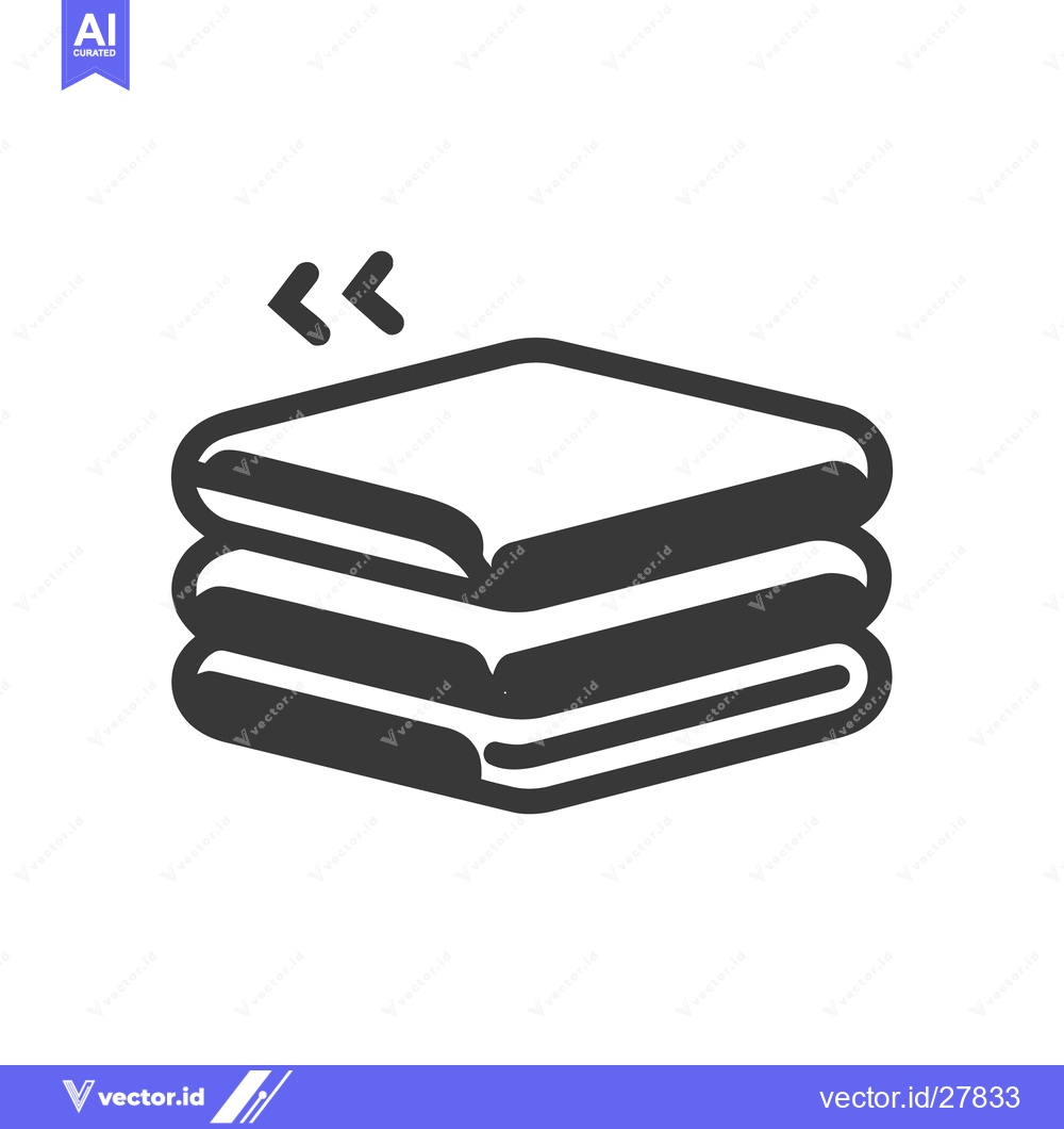 Premium Vector of Stacked Towels Icon: Clean Laundry Symbol with Arrow Indicator
