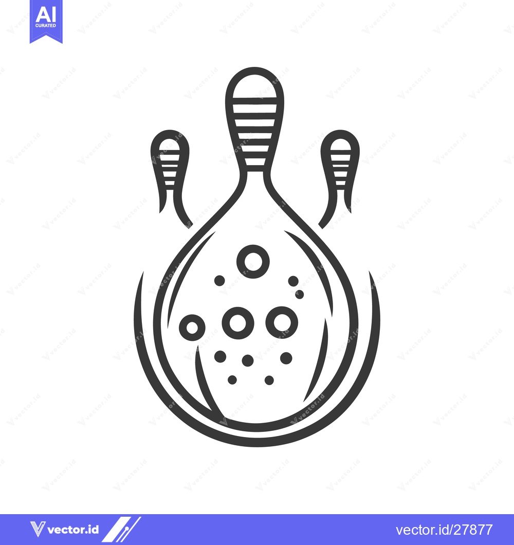 Premium Vector dari A stylized biological organism illustration with multiple rounded appe