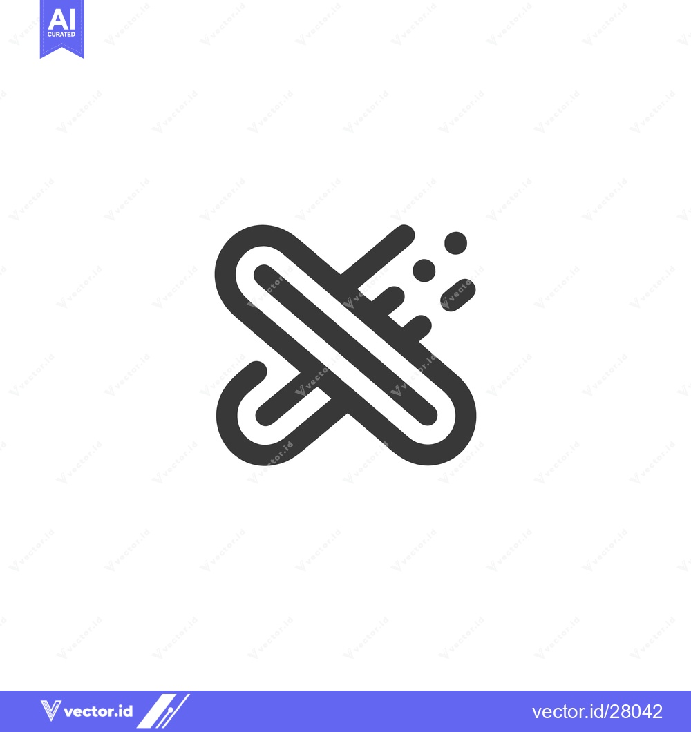 Premium Vector dari Intertwined Rounded Rectangles with Motion Dots, Minimalist Icon Desig
