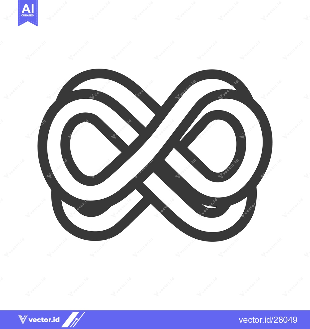 Premium Vector dari A graphic illustration representing the mathematical infinity symbol s