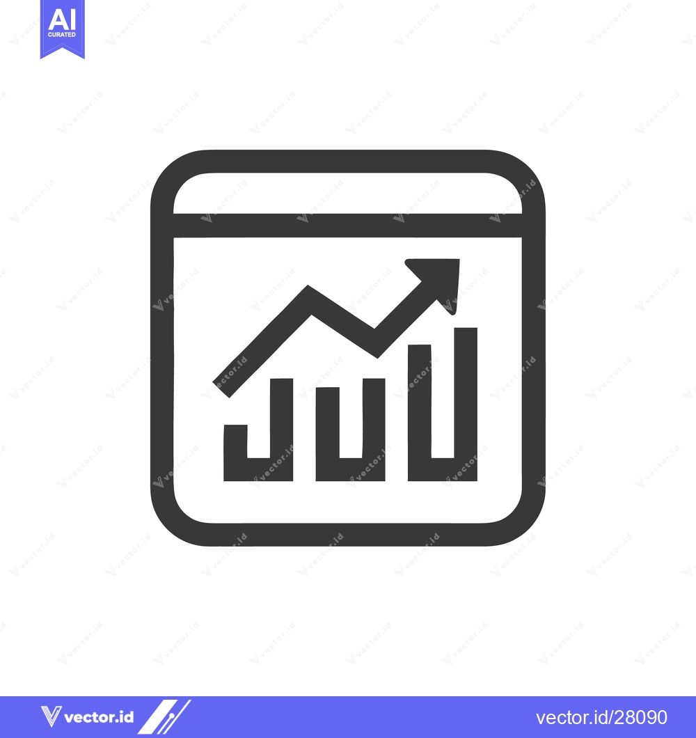 Premium Vector dari Ascending Graph Icon: Business Growth and Financial Success Symbol