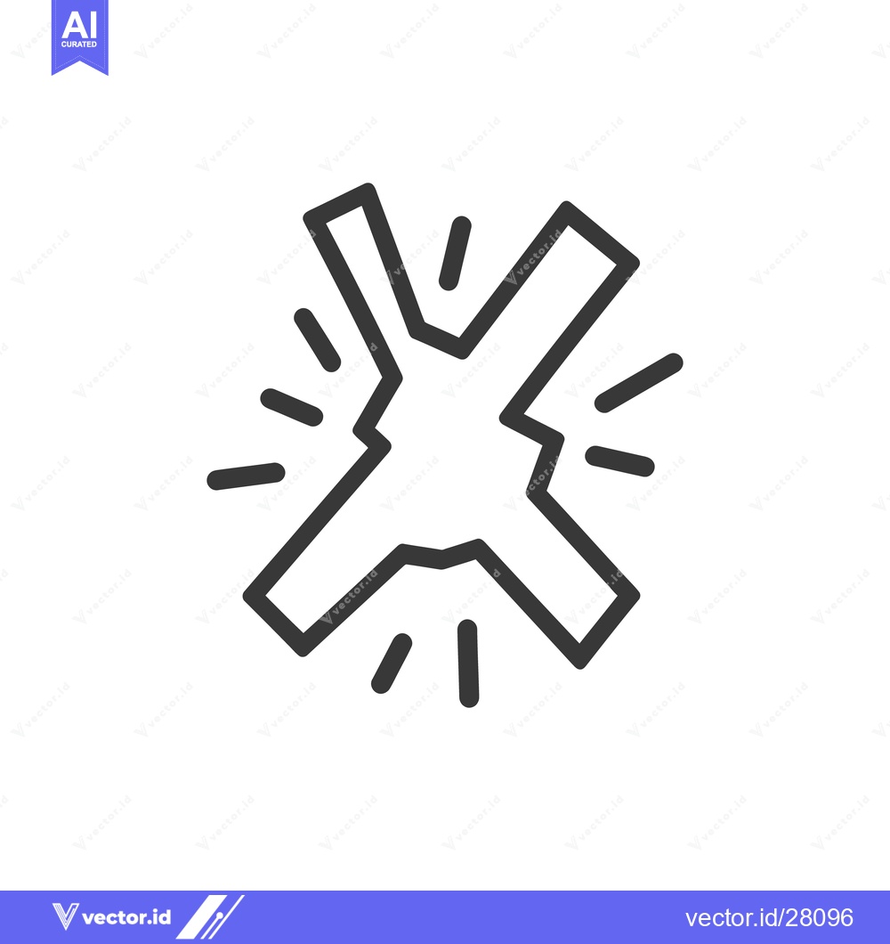Premium Vector dari A simple graphic depicting an explosion or a shattered item