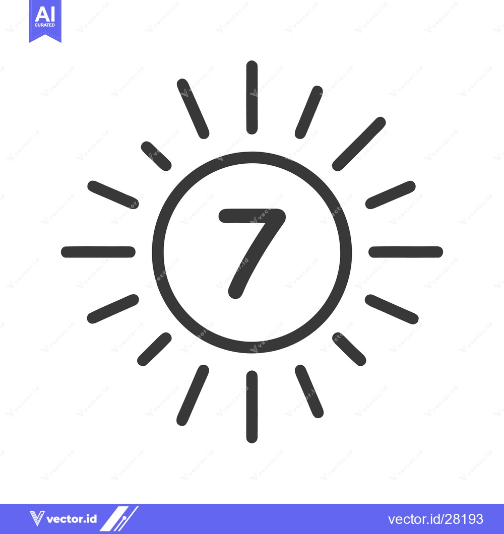 Premium Vector of Brightness 7 Icon Line Art Icon  1581