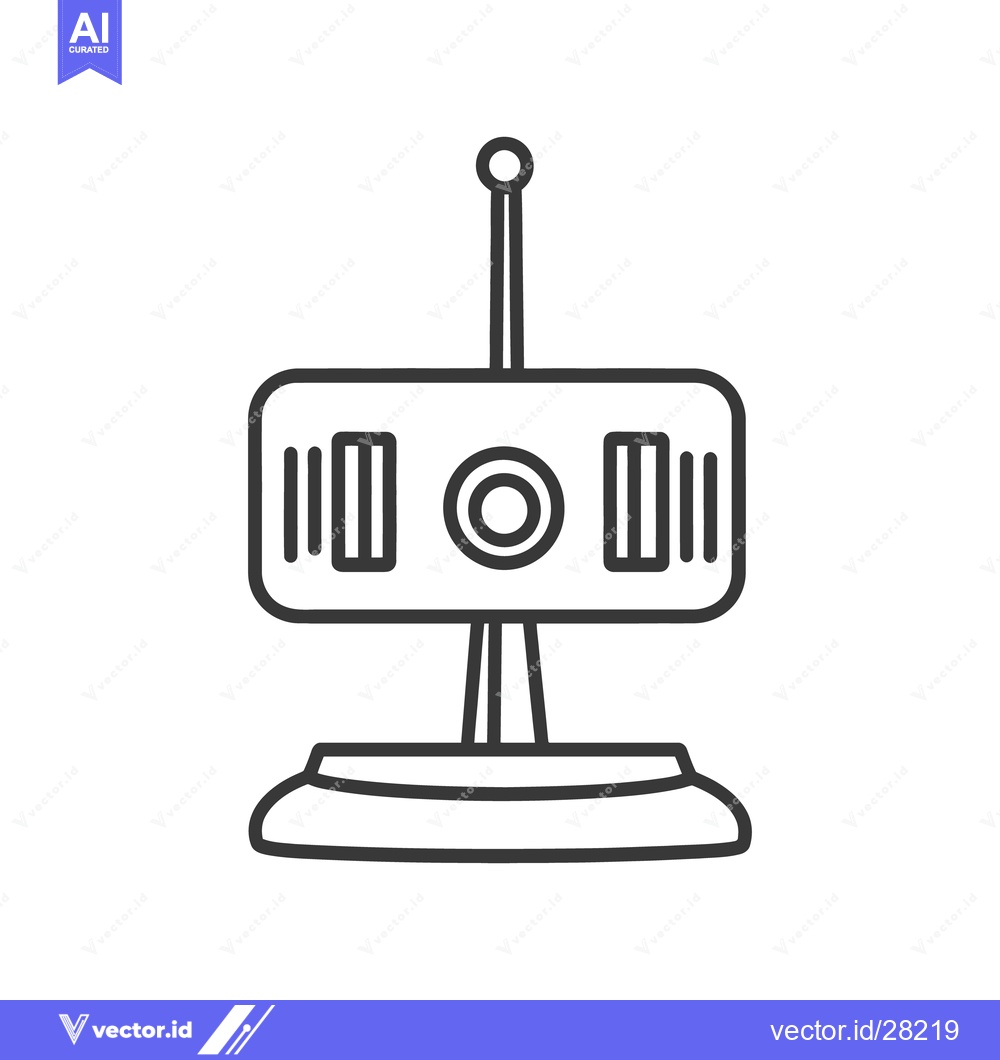 Premium Vector dari A simple black and white illustration of a radio control device