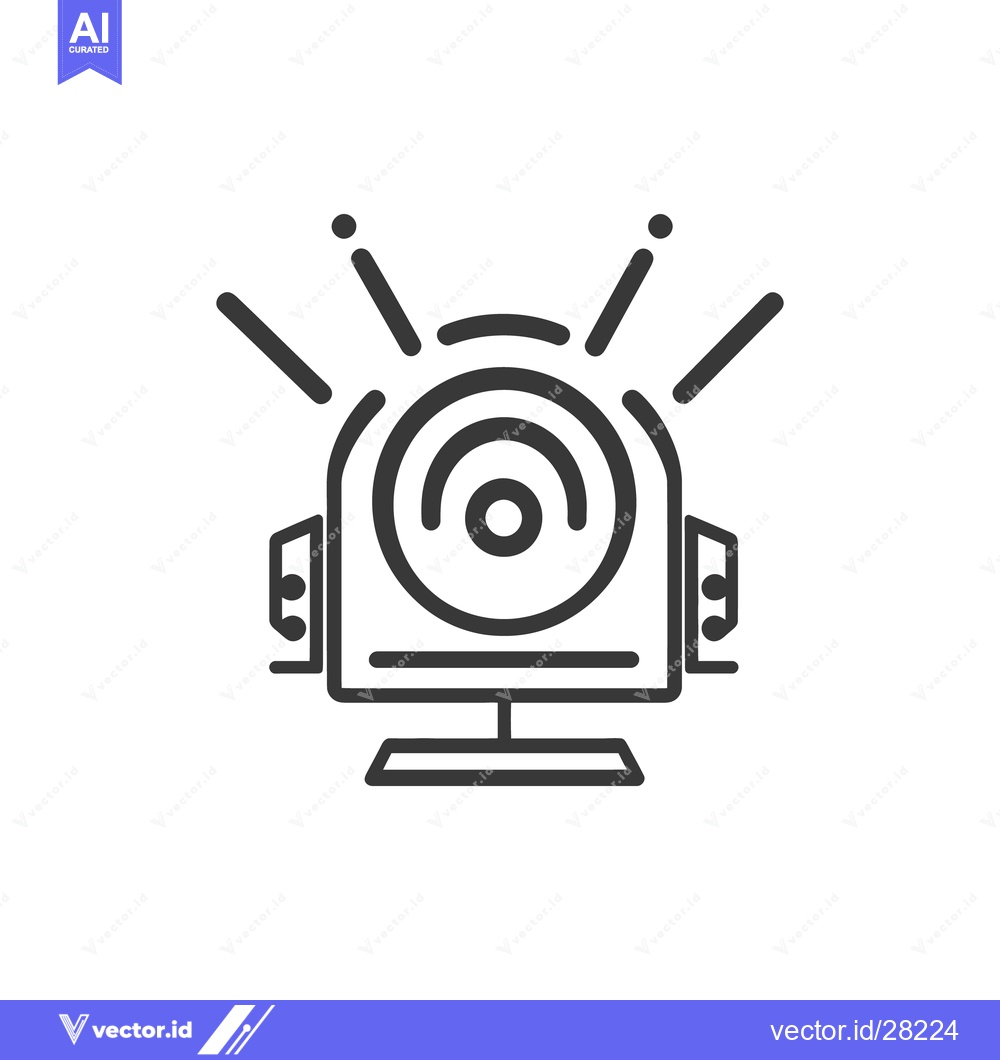 Premium Vector dari A black and white illustration of a stage spotlight