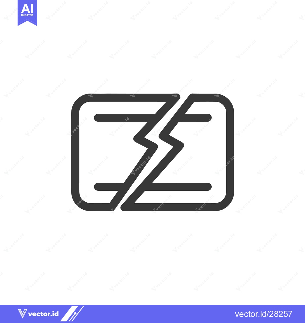 Premium Vector dari Broken Credit Card Icon: Financial Crisis, Debt, and Economic Hardship